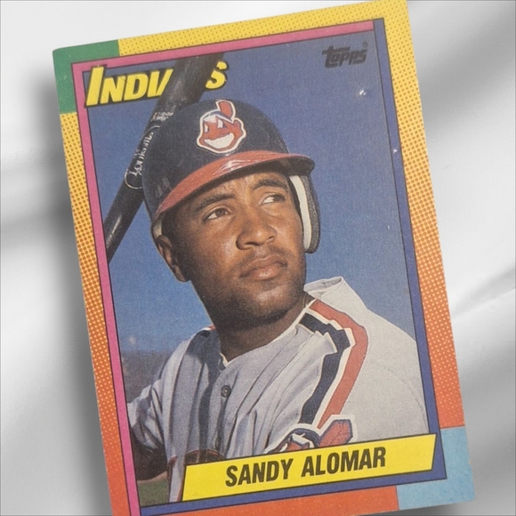 Topps Sandy Alomar Baseball Card Cleveland Indians - Picture 1 of 1